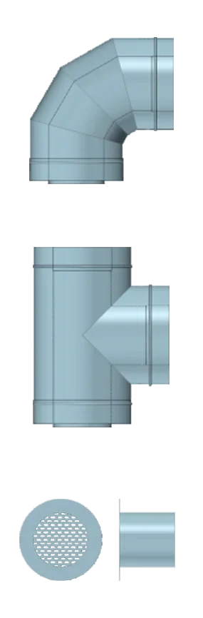 System wentylacyjny, dwuścienny, izolowany TYP: SWI-OC/OC, SWI-OC/LU, SWI-LU/OC, SWI-LU/LU